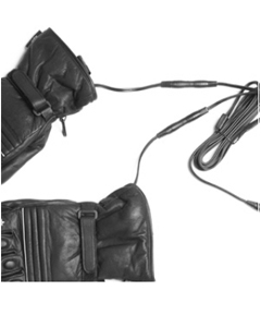12V Heated Motorcycle Leather Gloves